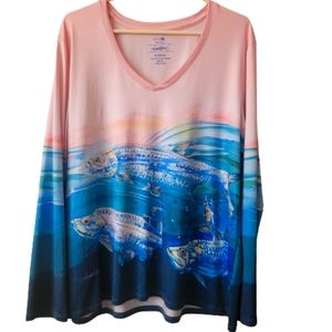 Art & Sol XL Ellen Negley Vneck Shirt